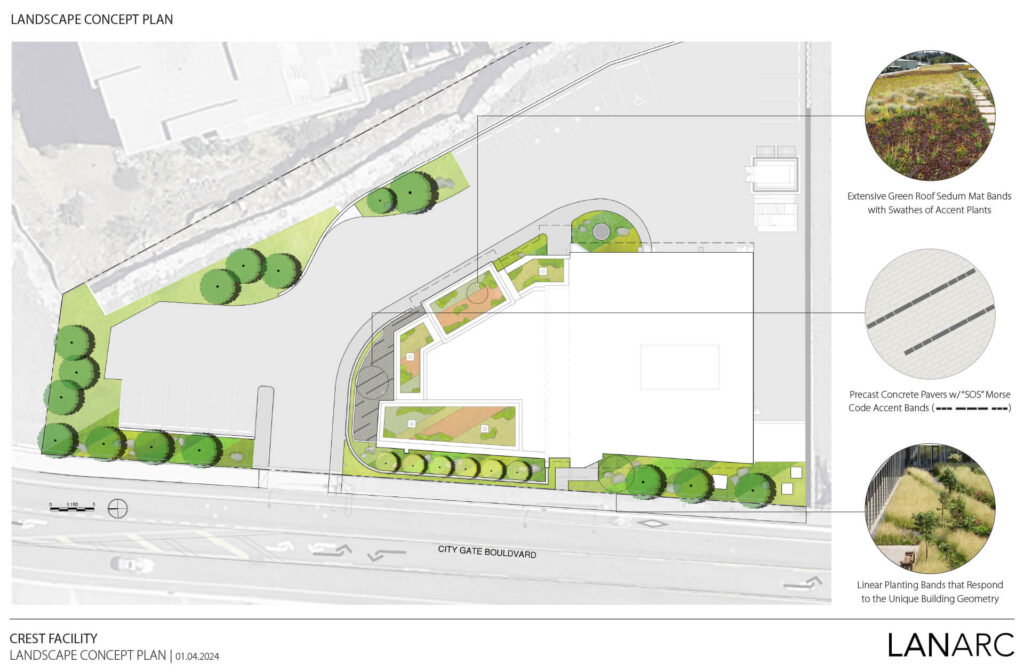 New Langford public safety building landscape plan